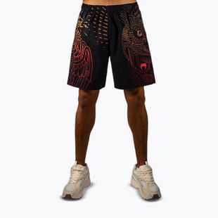 Men's training shorts Venum Quetzal Fury Training black/fury red/tangerine