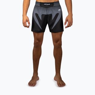 Men's training shorts Venum No Gi black/silver grey