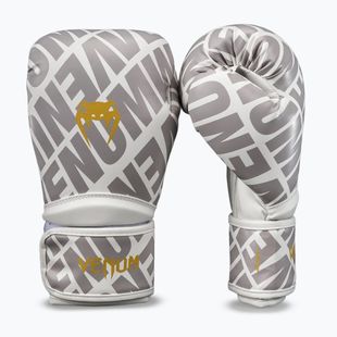 Boxing gloves Venum Contender 1.5 XT 3D Boxing white/gold
