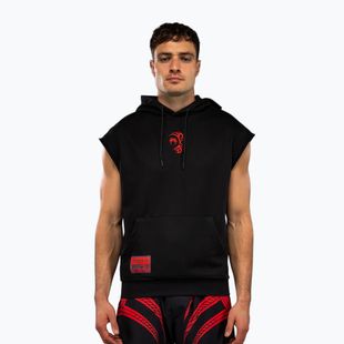Men's sweatshirt Venum x Mike Tyson Tiger Sleeveless Hoodie deep black/intense red