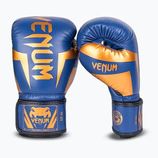 Venum Elite boxing gloves blue/black/copper