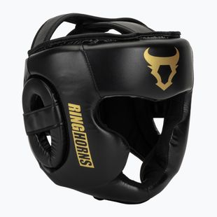 Boxing headguard Venum Ringhorns Charger Headgear black/gold