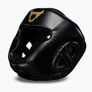 Boxing headguard Venum Ringhorns Charger Headgear black/gold
