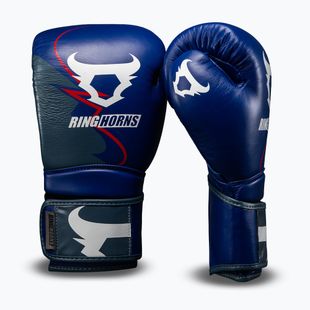 Boxing gloves Venum Ringhorns Charger Boxing navy blue/red