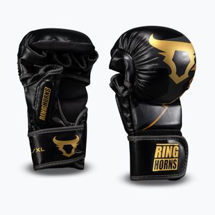 Sparring gloves Venum Ringhorns Charger black/gold