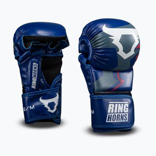 Sparring gloves Venum Ringhorns Charger navy blue/red