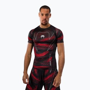 Men's rashguard Venum Matupa Short Sleeve black/red/silver