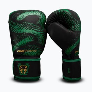 Boxing gloves Venum Matupa Boxing black/green/gold