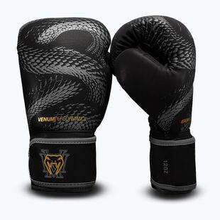 Boxing gloves Venum Matupa Boxing black/grey/gold