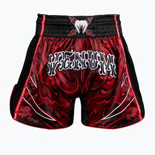 Men's training shorts Venum Wolf Atak Muay Thai Shorts black/red