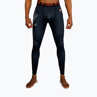 Men's training leggings Venum Thunder Dragon Spats Black/Grey/Copper