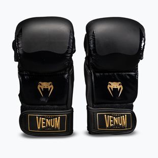 MMA gloves Venum Attack 2.0 Sparring Leather black/gold