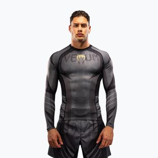 Men's long sleeve rashguard Venum Galactic 3.0 Rashguard LS black/gold