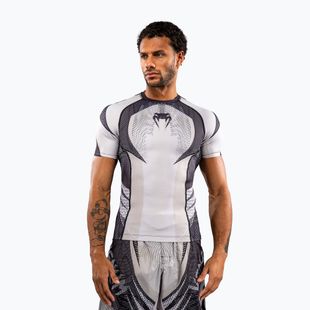 Men's rashguard Venum Galactic 3.0 Rashguard SS off white/black
