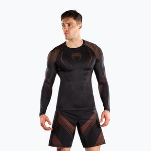 Men's long sleeve rashguard Venum No-Gi 6.0 Rashguard black/brown