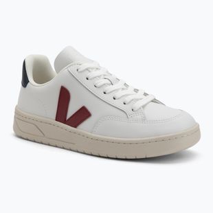 Women's shoes VEJA V-12 Leather white/marsala/nautico