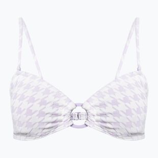 Swimsuit top ROXY Check It Bandeau 2021 purple rose