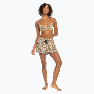Women's swim shorts ROXY Salty Tan 2021 mood indigo ditsy love
