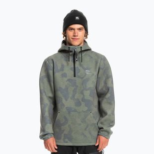 Quiksilver Shredder Hoodie tie dye true black snowboard sweatshirt