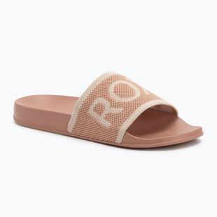 Women's ROXY Slippy Knit wheat/turkish coffee flip-flops