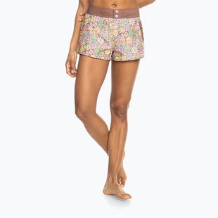 Women's ROXY New Fashion 2" root beer all about sol mini swim shorts