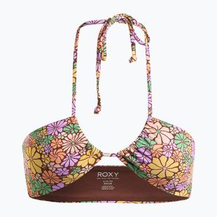 ROXY All About Sol Bandeau swimsuit top root beer all about sol mini