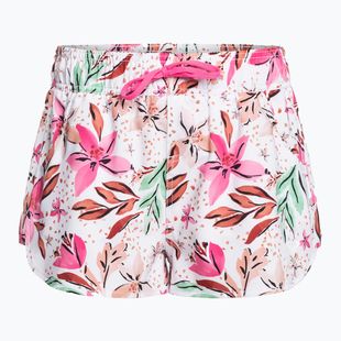 Women's ROXY Wave Printed 2 white happy tropical swim shorts