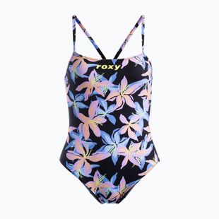 Women's one-piece swimsuit ROXY Active anthracite kiss