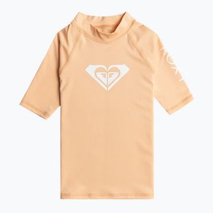 ROXY Whole Hearted peach fuzz children's swim shirt