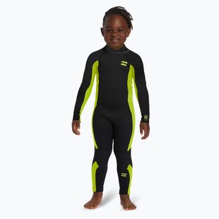 Children's Billabong 3/2 mm Foil BZ FL fluro lime wetsuit