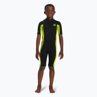 Children's Billabong 2 mm Foil BZ FL fluro lime wetsuit