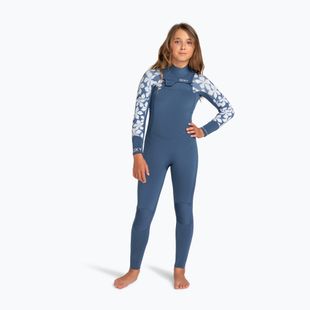 Children's swimming wetsuit ROXY 4/3 mm Swell Series Chest Zip GBS Wetsuit wild wind drifter floral