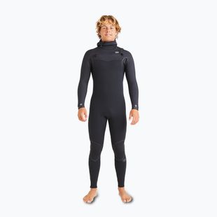 Men's wetsuit Billabong 5/4mm Furnace Natural Chest Zip Hooded Black