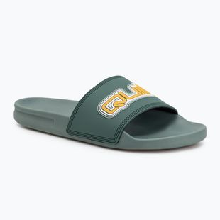 Quiksilver men's Rivi Wordmark Slide II sage flip-flops