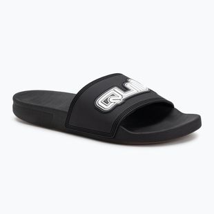 Quiksilver men's Rivi Wordmark Slide II flip-flops black 5