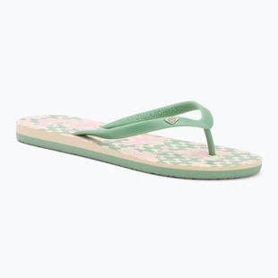 ROXY Tahiti VII green/pink women's flip flops