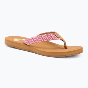 ROXY Porto Raffia II raspberry women's flip flops