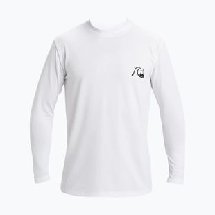 Men's swimming longsleeve Quiksilver DNA Bubble Logo white