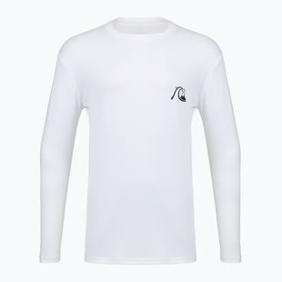 Men's swimming longsleeve Quiksilver DNA Bubble Logo white