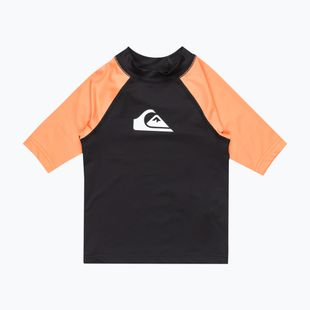 Children's swim top Quiksilver Everyday UPF50 black/melon
