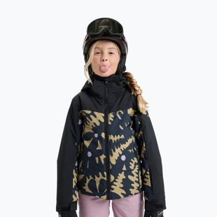 Children's snowboard jacket ROXY Free Jet Block fennel seed big/flower rg