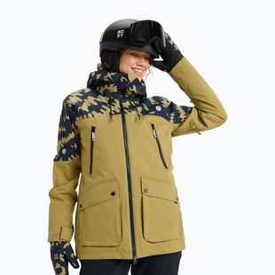 Women's snowboard jacket ROXY Stated fennel seed/big flower