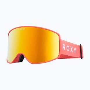 Women's snowboard goggles ROXY Storm W coral chic/clux ml orange
