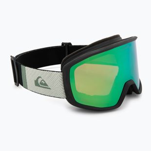 Men's snowboard goggles Quiksilver Harper black/clux ml green