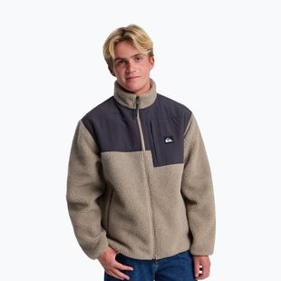 Men's fleece sweatshirt Quiksilver Sallow Water Full Zip fallen rock