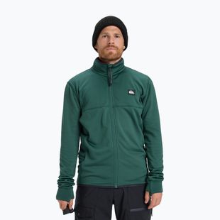 Men's snowboard sweatshirt Quiksilver Steep Point Full Zip Fleece trekking green