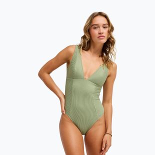 Women's one-piece swimsuit ROXY Elongated oil green