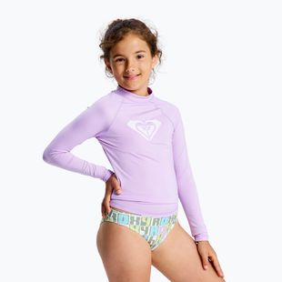 Children's swimming longsleeve ROXY Whole Hearted crocus petal