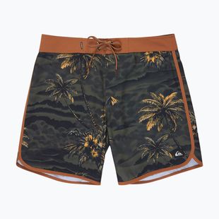 Men's swim shorts Quiksilver Surfsilk Scallop 18" black sundown