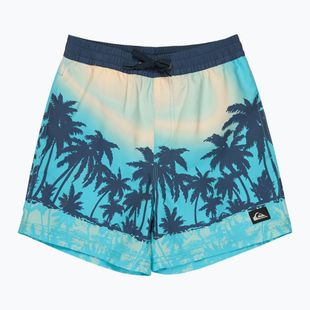 Children's swim shorts Quiksilver Everyday Printed Volley 14" aqua thermotropics